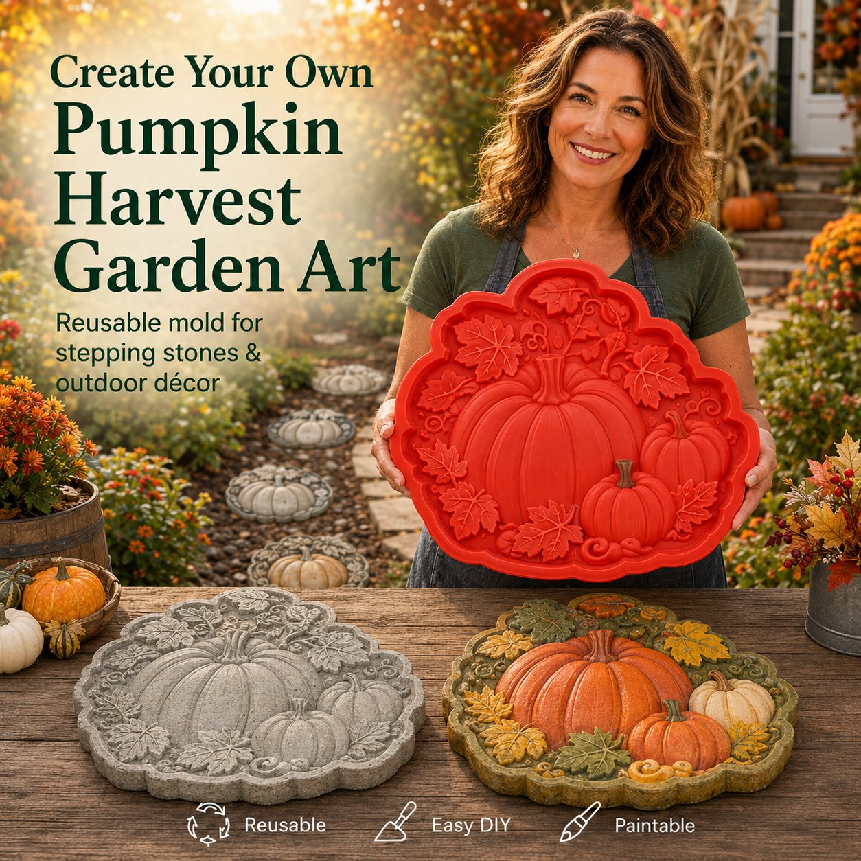 π₯ LAST DAY 50% OFF - π» Reusable Sunflower Stepping Stone Mold (π¦Buy 2 Free Shipping)