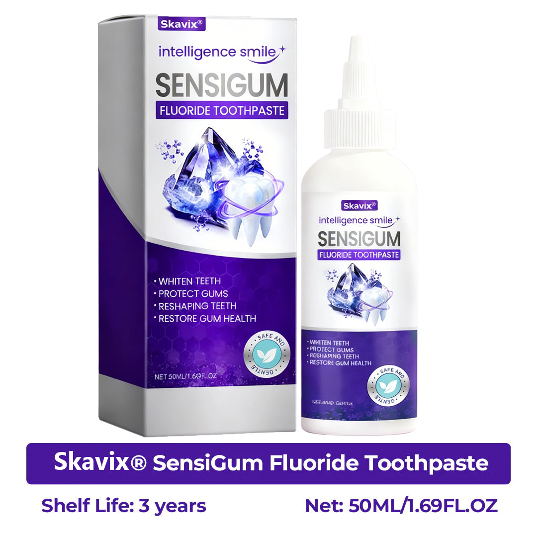 ⏰Last 4 hours Sale: Save 50%-Skavix® SensiGum Fluoride Toothpaste