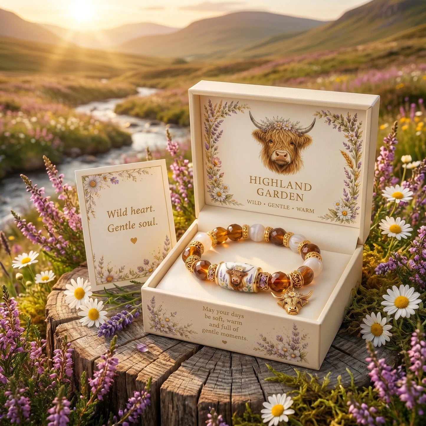 đWild ⢠Gentle ⢠Warmđž â Highland Garden Braceletâ¨