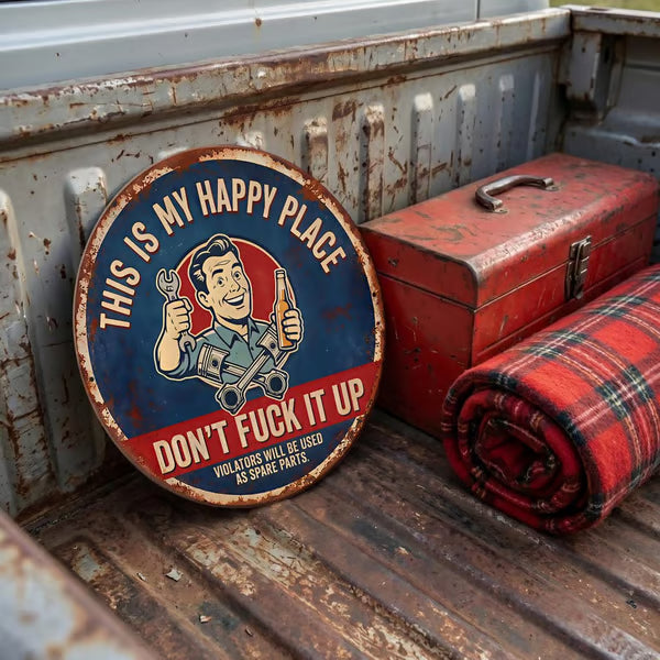 š„Last Day 49% OFF -š©š§"This Is My Happy Place" Metal Tin Sign