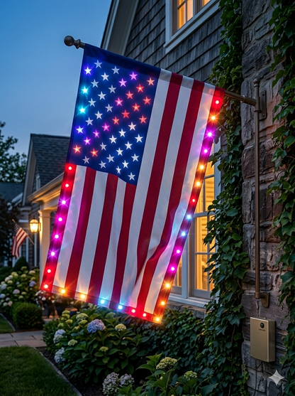 Last Day 70% OFF🔥 🦅 Illuminated 250th Anniversary USA Commemorative Flag - Premium LED Edition (3x5 Ft) -Bestseller