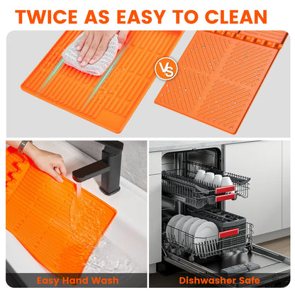 🎆 July 4 Sale | 50% OFF-Silicone Grill Side Shelf Mat – Heat Resistant BBQ Tool Organizer