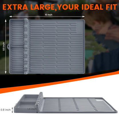 🎆 July 4 Sale | 50% OFF-Silicone Grill Side Shelf Mat – Heat Resistant BBQ Tool Organizer
