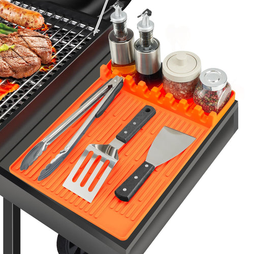 🎆 July 4 Sale | 50% OFF-Silicone Grill Side Shelf Mat – Heat Resistant BBQ Tool Organizer