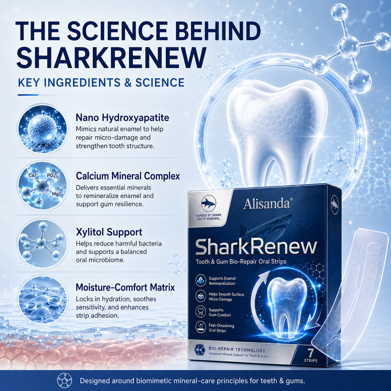Alisanda® SharkRenew Bio-Mineral Tooth Repair Gel