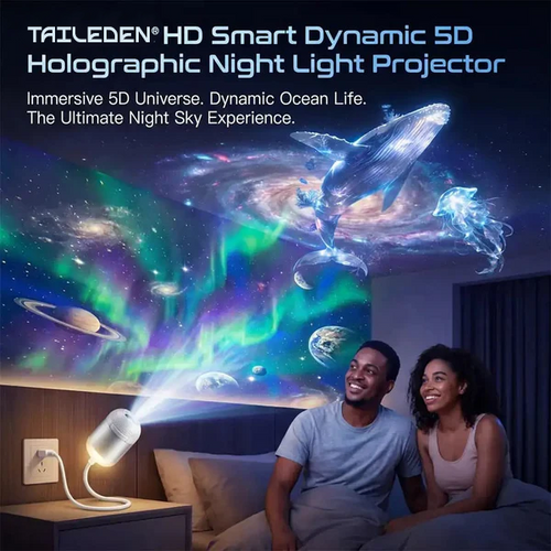 🔥LAST DAY 57% OFF - 🌌🌠HD Smart Dynamic 5D Holographic Night Light Projector