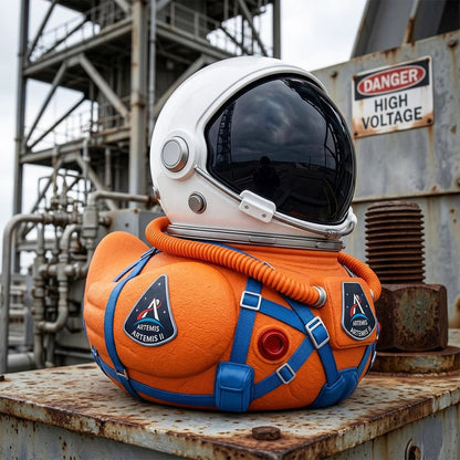 🚀Artemis II Mission Moon Launch Commemorative Astronaut Duck🌕