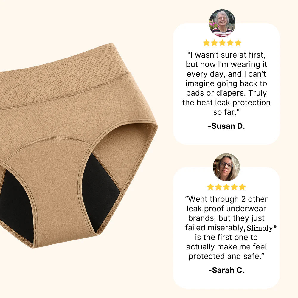 💖Last Day 50% OFF|Slimoly® 100% Leak-Proof Underwear 4-pack🌸
