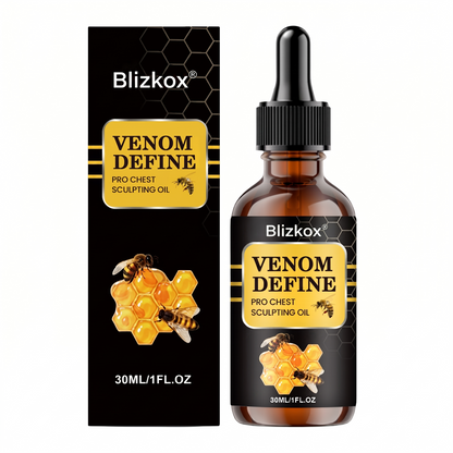 🔥 MEN’S CHEST-CONTOUR UPGRADE💪 Blizkox® VenomDefine Pro Chest Sculpting Oil 🐝 Daily Bee Poison Support for a Firmer-Looking, More Defined Chest