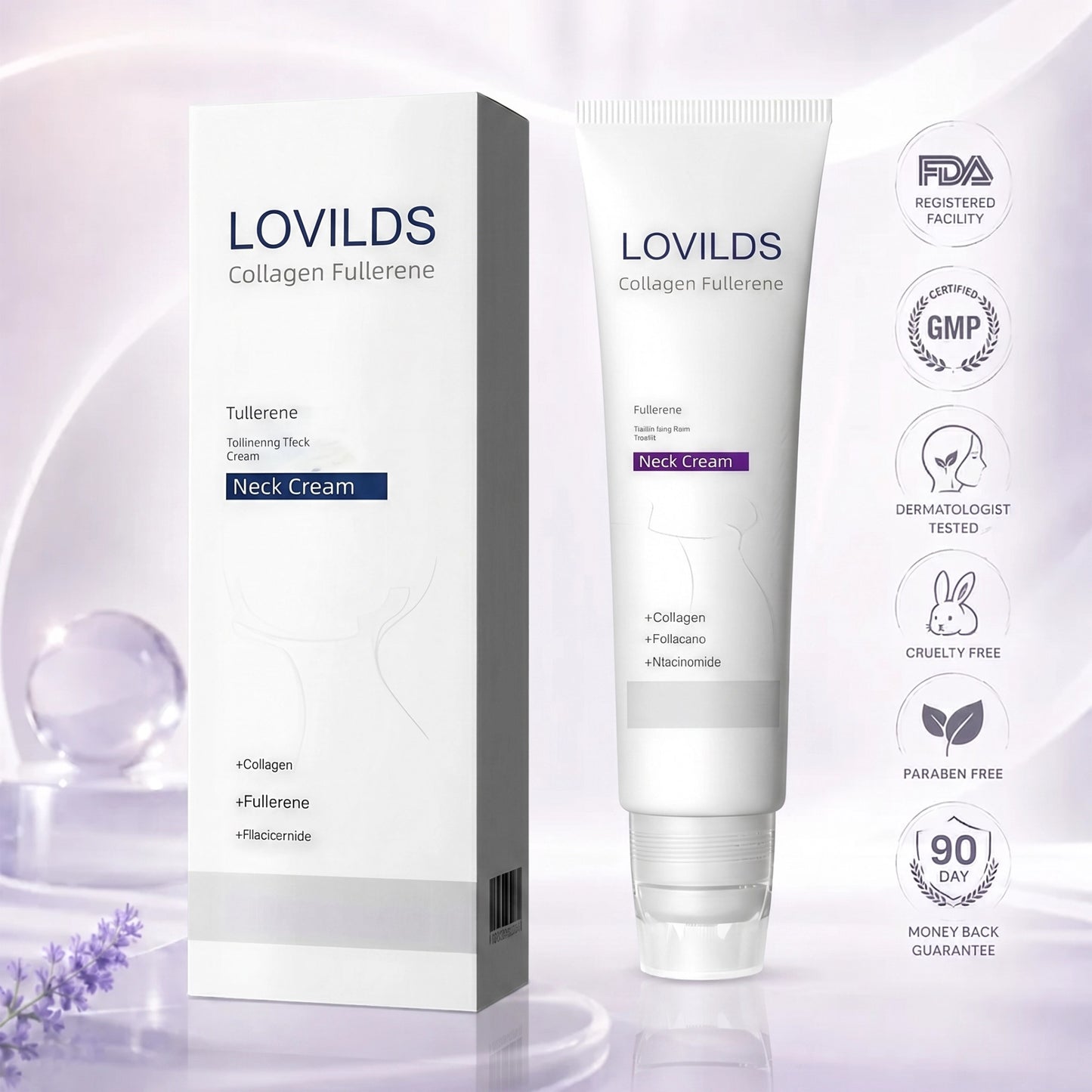 🔥Limited-time 50% sale🔥Sculpting Collagen Neck Cream with 5 Massage Rollers