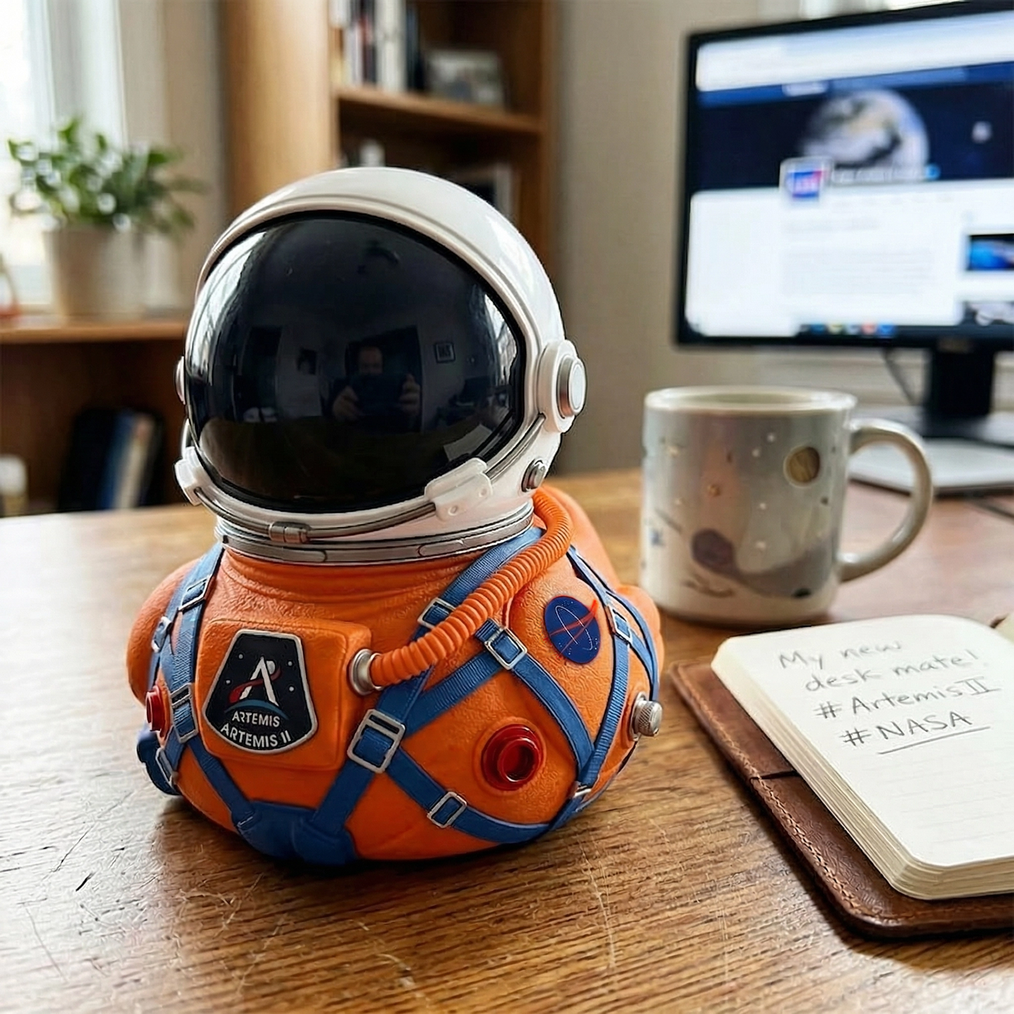 🚀Artemis II Mission Moon Launch Commemorative Astronaut Duck🌕