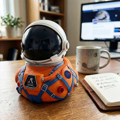 🚀Artemis II Mission Moon Launch Commemorative Astronaut Duck🌕