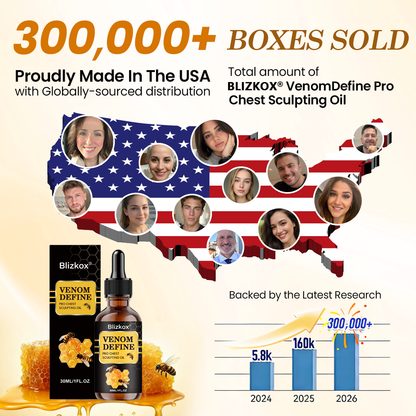 🔥 MEN’S CHEST-CONTOUR UPGRADE💪 Blizkox® VenomDefine Pro Chest Sculpting Oil 🐝 Daily Bee Poison Support for a Firmer-Looking, More Defined Chest
