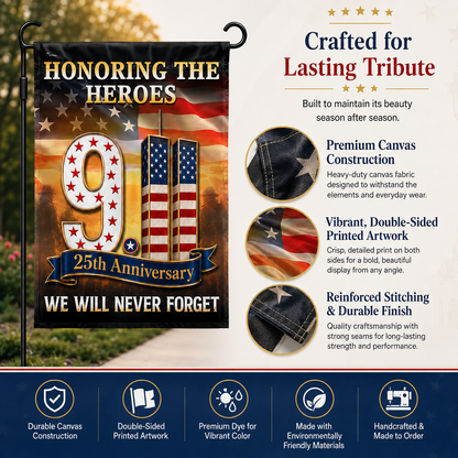 🇺🇸 9/11 Patriot Day 25th Anniversary Memorial Flag