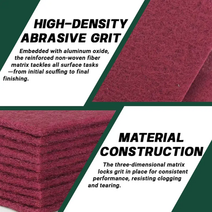 🔥LAST DAY 50% OFF🧽10-Pack Maroon Scuff Pads – Kitchen Cleaning, Paint Prep, Auto Restoration & Crafts