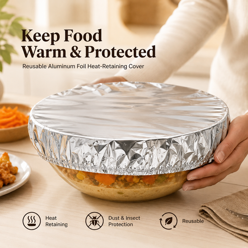 🎁Buy More Get More FREE |Jaxvolt®️ Home dining table & food container aluminum foil heat-retaining cover