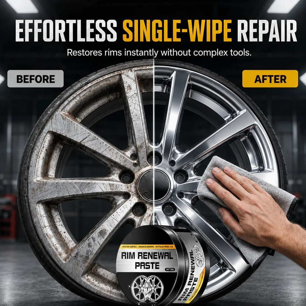 Buy 1 Get 1 Free🔥All-in-One Wheel Care & Restoration Paste