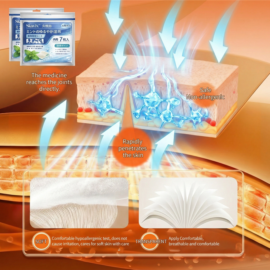 [🔥Last Day 50% OFF]🌿Skavix™ Japanese Deep Penetrating Herbal Heat Patches – Natural Relief for Arthritis, Muscle Stiffness & Inflammation