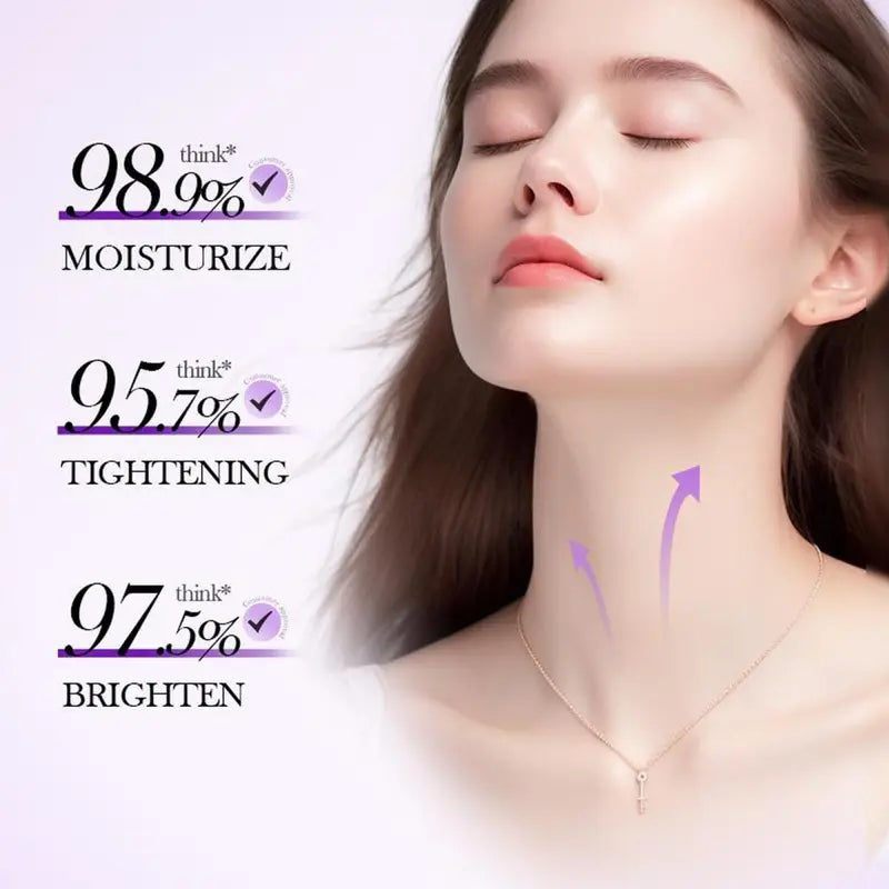 🔥Limited-time 50% sale🔥Sculpting Collagen Neck Cream with 5 Massage Rollers