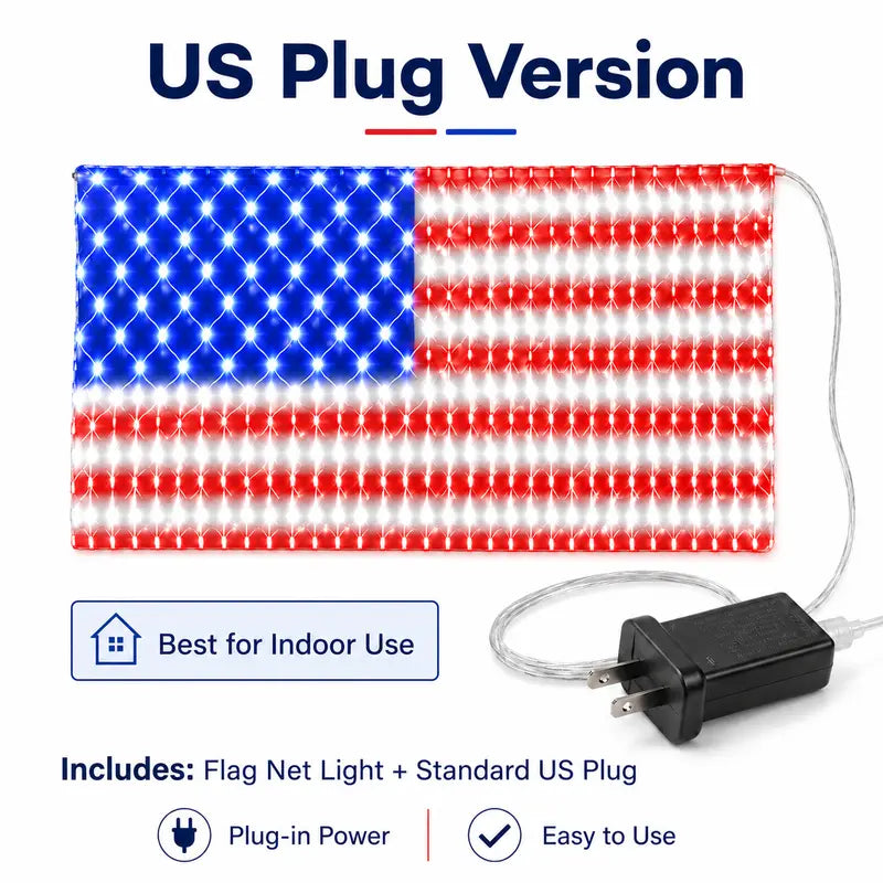 🎆 Must-Have Patriotic Solar Flag Lights, Waterproof & Dazzling🎉