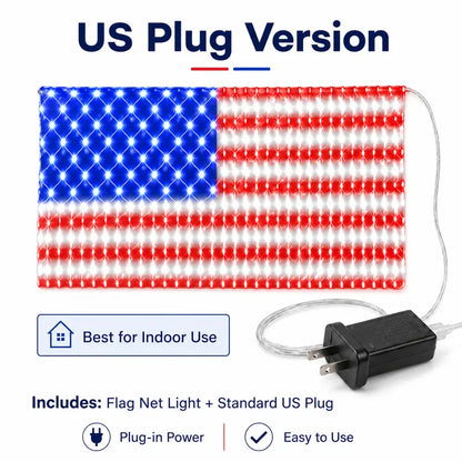 🎆 Must-Have Patriotic Solar Flag Lights, Waterproof & Dazzling🎉
