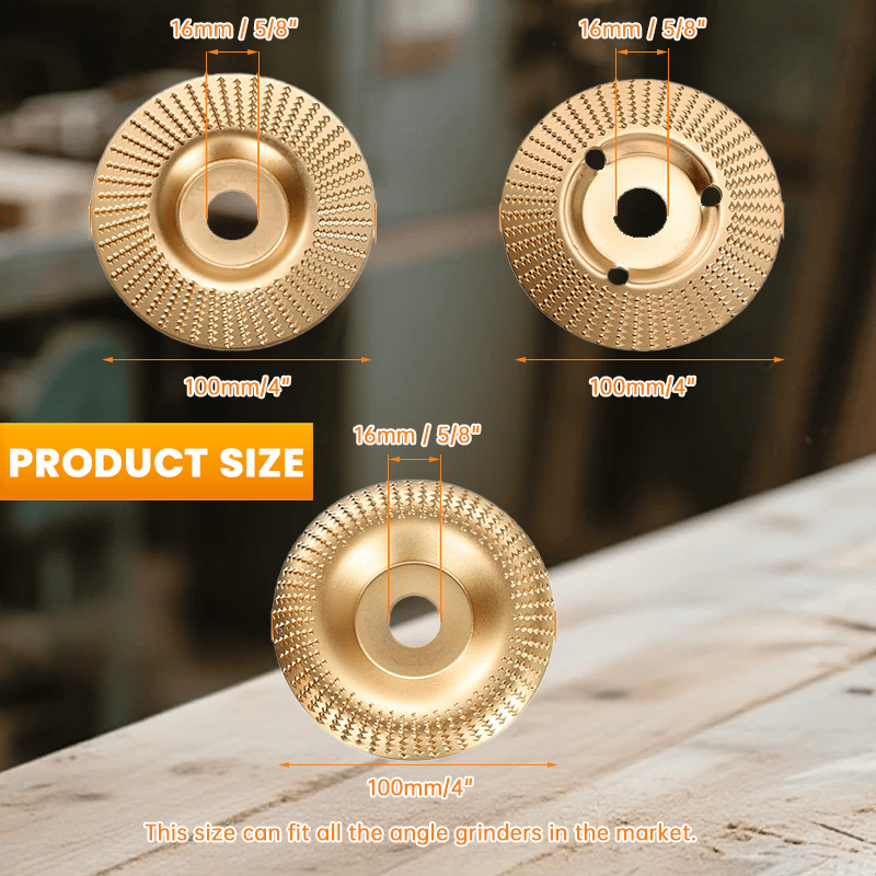 🔥 Buy One Get One Free | Heavy-Duty Wood Carving Disc Set (3PCS)
