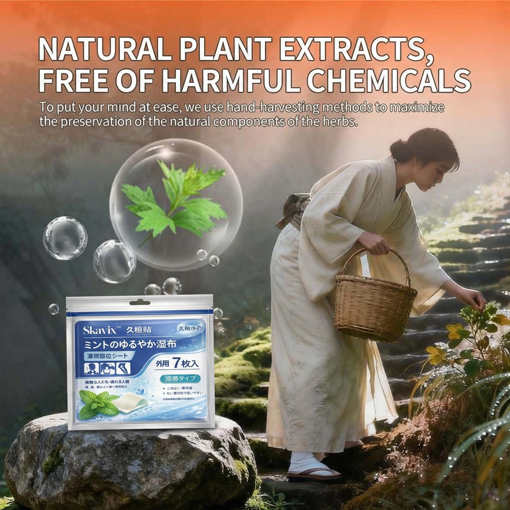 [🔥Last Day 50% OFF]🌿Skavix™ Japanese Deep Penetrating Herbal Heat Patches – Natural Relief for Arthritis, Muscle Stiffness & Inflammation