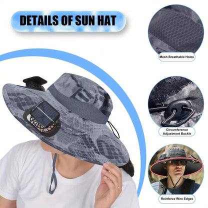 Ultralight Solar Fan Sun Hat – Lighter Than a Baseball! ⚾