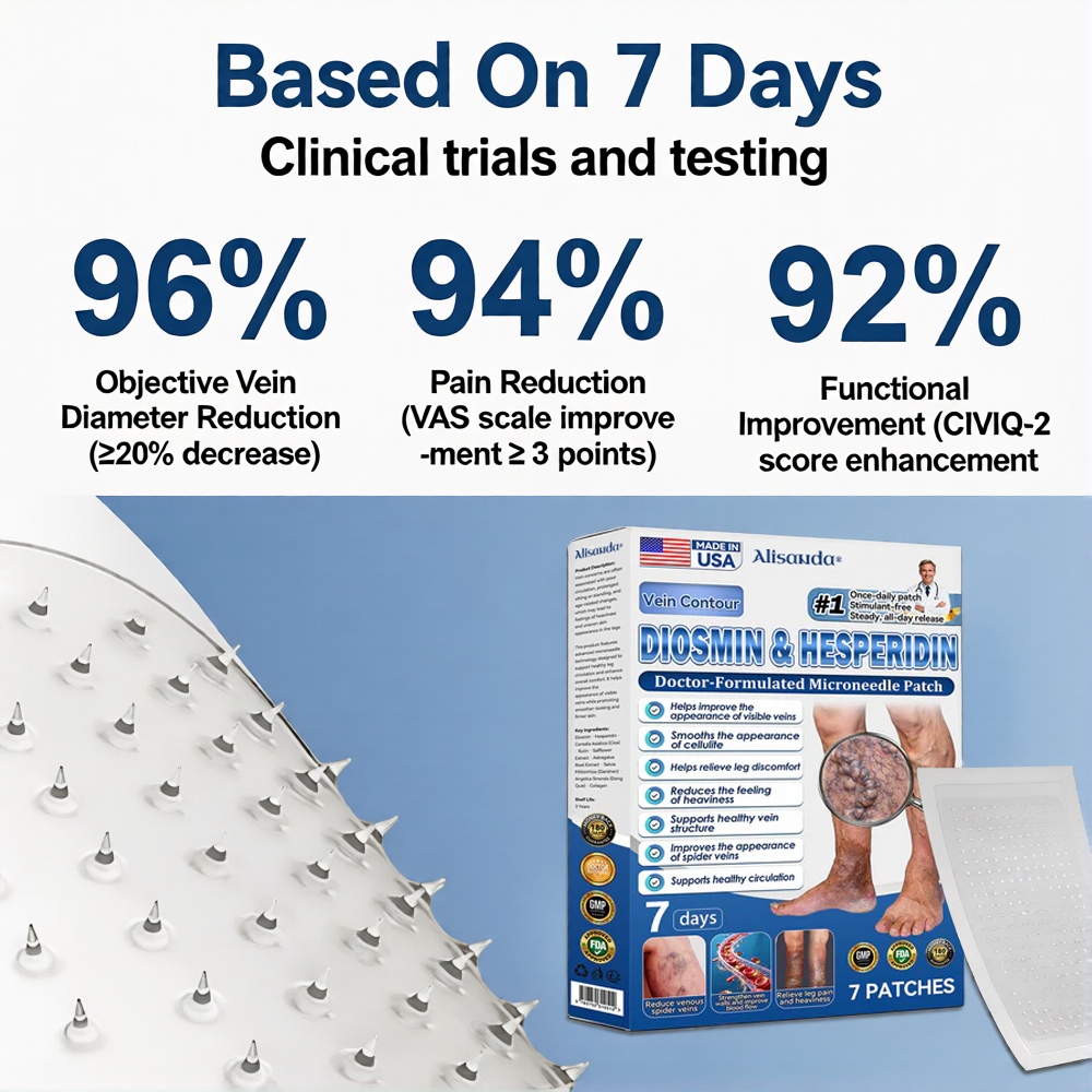 Alisanda® 𝑽𝗲𝗶𝙣 𝘾𝐨𝐧𝘁𝗼𝙪𝙧 𝙈𝙞𝐜𝐫𝒐𝒏𝒆𝗲𝗱𝗹𝙚 𝙋𝙖𝐭𝐜𝒉 𝒘𝒊𝘁𝗵 𝗔𝙙𝙫𝙖𝙣𝙘𝐞𝐝 𝐃𝒊𝒐𝒔𝗺𝙞𝐧 & 𝑯𝒆𝘀𝗽𝗲𝙧𝙞𝙙𝙞𝐧 𝐃𝒆𝒍𝒊𝒗𝗲𝗿𝙮🌿𝟕-𝐃𝐚𝐲 𝐕𝐢𝐬𝐢𝐛𝐥𝐞 𝐑𝐞𝐬𝐮𝐥𝐭𝐬 𝐟𝐨𝐫 𝐕𝐚𝐫𝐢𝐜𝐨𝐬𝐞 𝐕𝐞𝐢𝐧𝐬