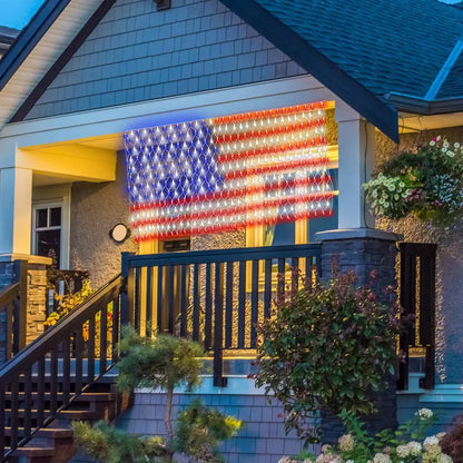🎆 Must-Have Patriotic Solar Flag Lights, Waterproof & Dazzling🎉