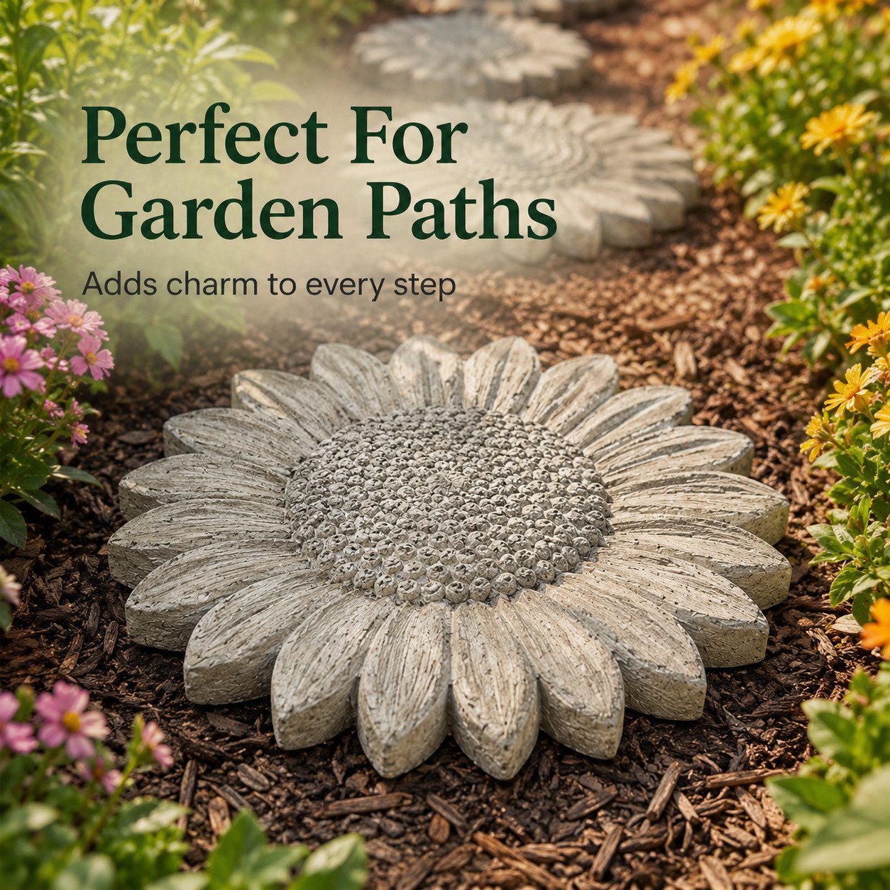 💥 LAST DAY 50% OFF - 🌻 Reusable Sunflower Stepping Stone Mold (📦Buy 2 Free Shipping)