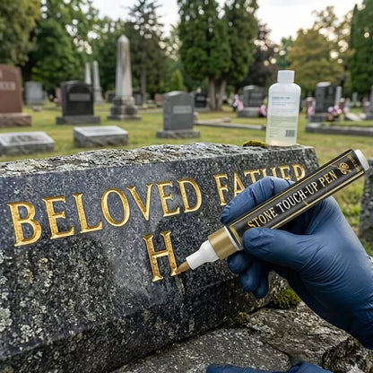 🐦Golden Tombstone Marker Pen for Restoring Faded Grave Inscriptions