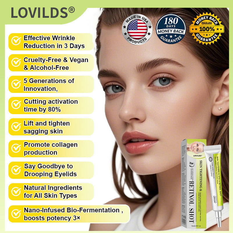 [🔥Last Day 50% OFF]🧬 LOVILDS™ Clinical-Grade Retinol Shot with Visible Firming Power