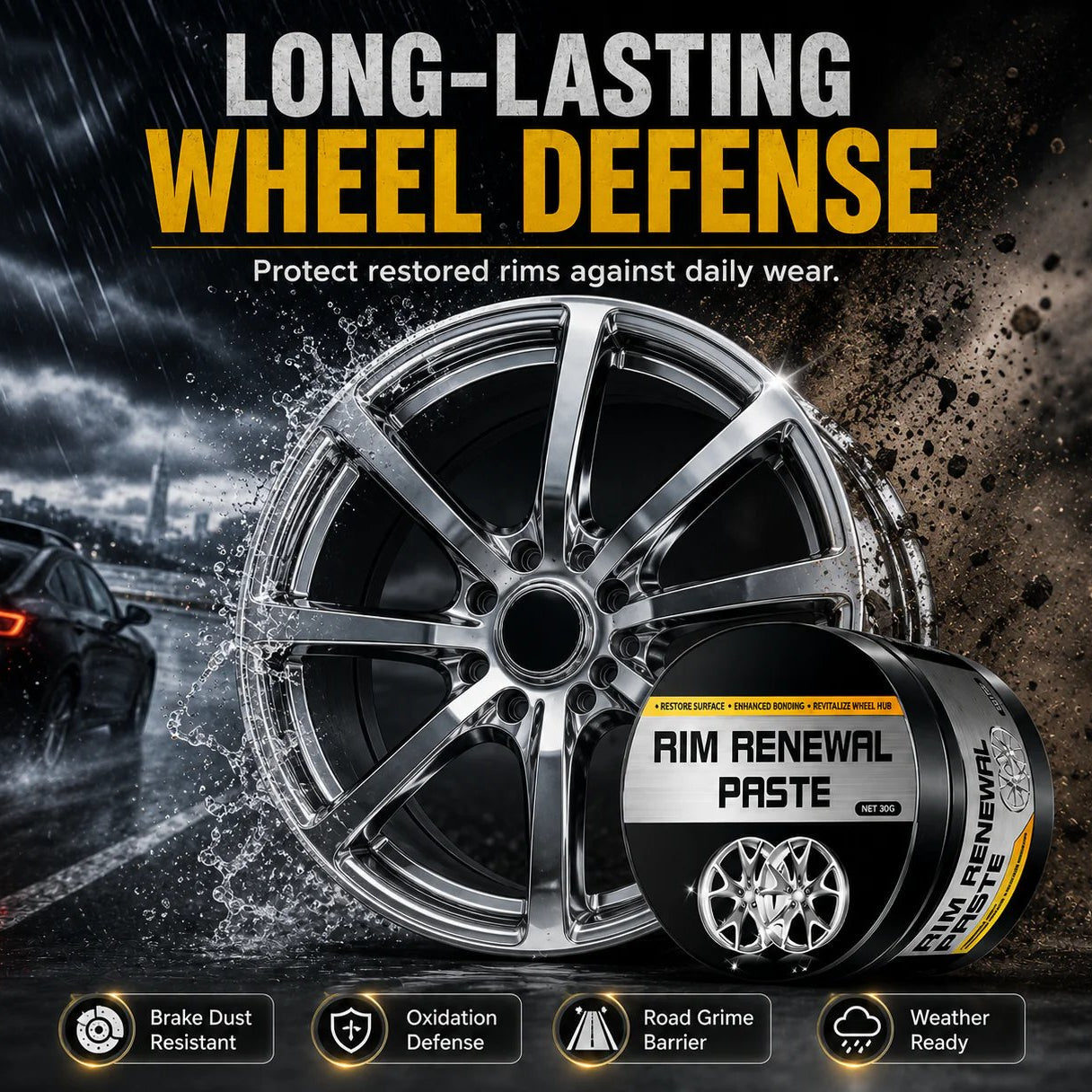 Buy 1 Get 1 Free🔥All-in-One Wheel Care & Restoration Paste