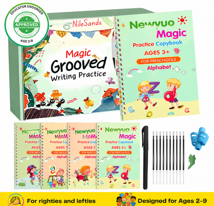 LAST DAY SALE 50%OFF💥📚Magic Writing Practice | Kids Practice Copybook Set (4Pcs/Set)