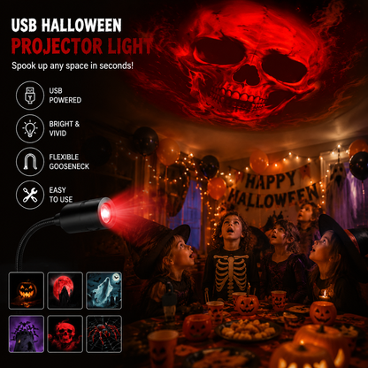 🎃Last Day 50% OFF|Plug-&-Play HD Star Projector: Halloween 6-Disc Set