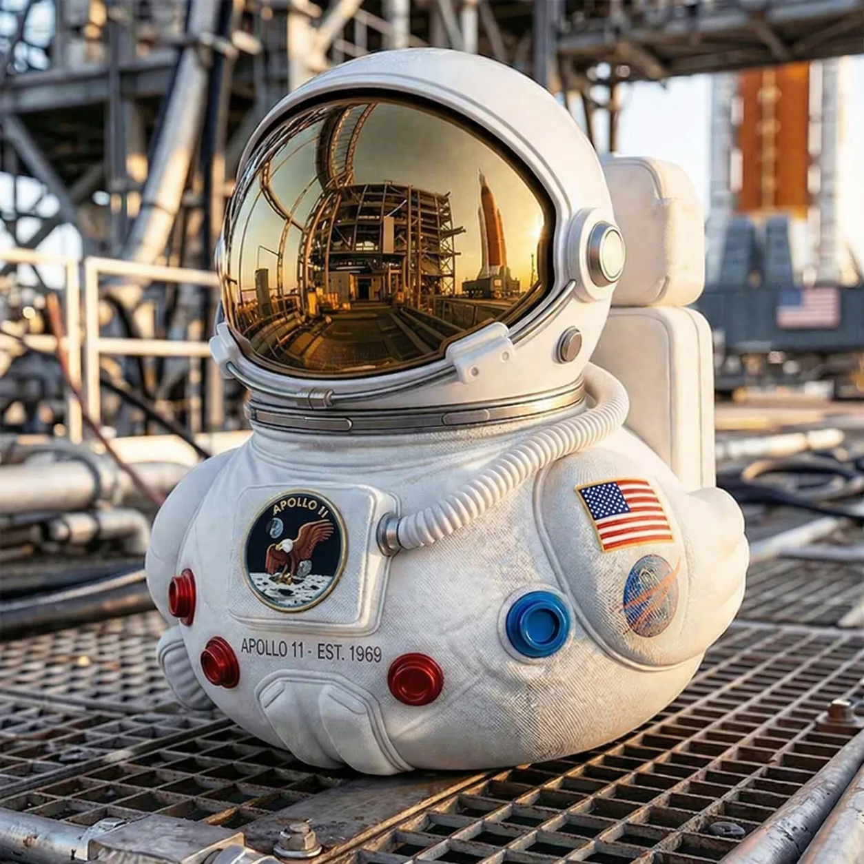 🚀Artemis II Mission Moon Launch Commemorative Astronaut Duck🌕