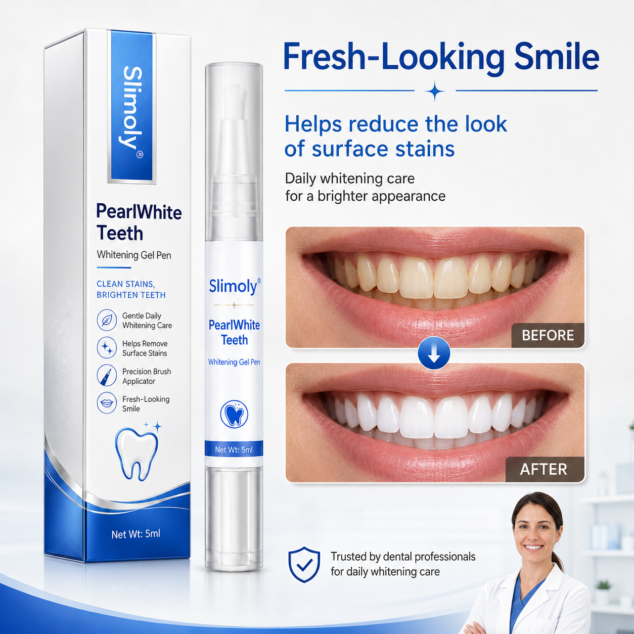 Slimoly® PearlWhite Teeth Whitening Gel Pen