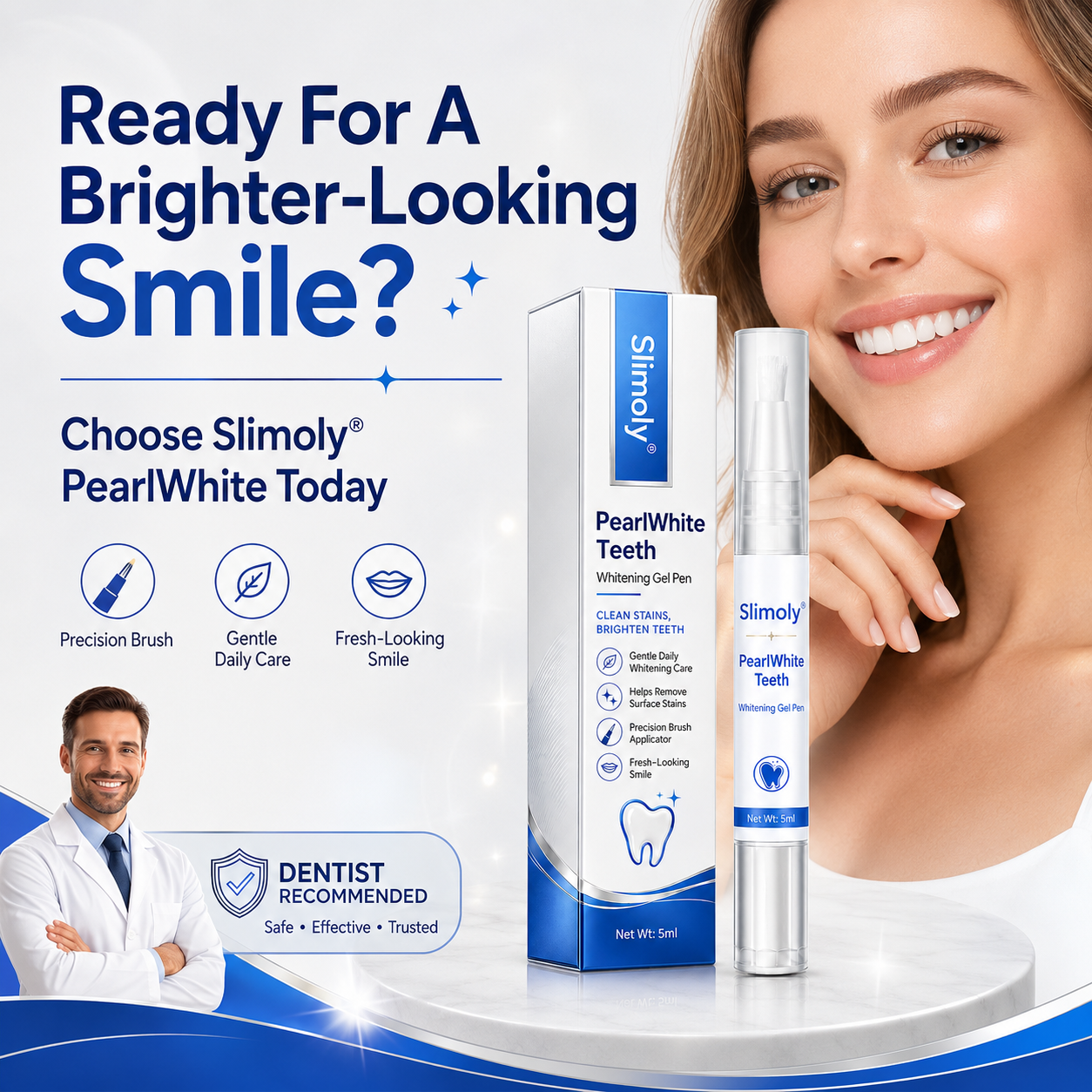 Slimoly® PearlWhite Teeth Whitening Gel Pen
