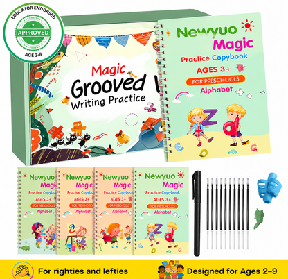 LAST DAY SALE 50%OFF💥📚Magic Writing Practice | Kids Practice Copybook Set (4Pcs/Set)