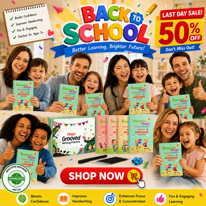 LAST DAY SALE 50%OFF💥📚Magic Writing Practice | Kids Practice Copybook Set (4Pcs/Set)