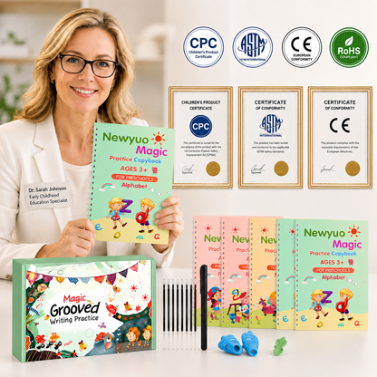 LAST DAY SALE 50%OFF💥📚Magic Writing Practice | Kids Practice Copybook Set (4Pcs/Set)