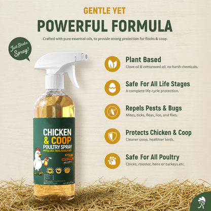 🎁Buy More Get More FREE |🐔Natural Poultry Coop Cleaning Spray