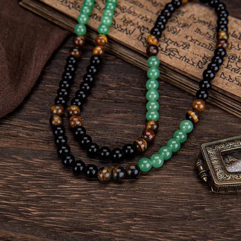 ⏰Last 4 hours Sale: Save 50%-✨Money Attraction Bracelet with Green Aventurine and Tiger Eye