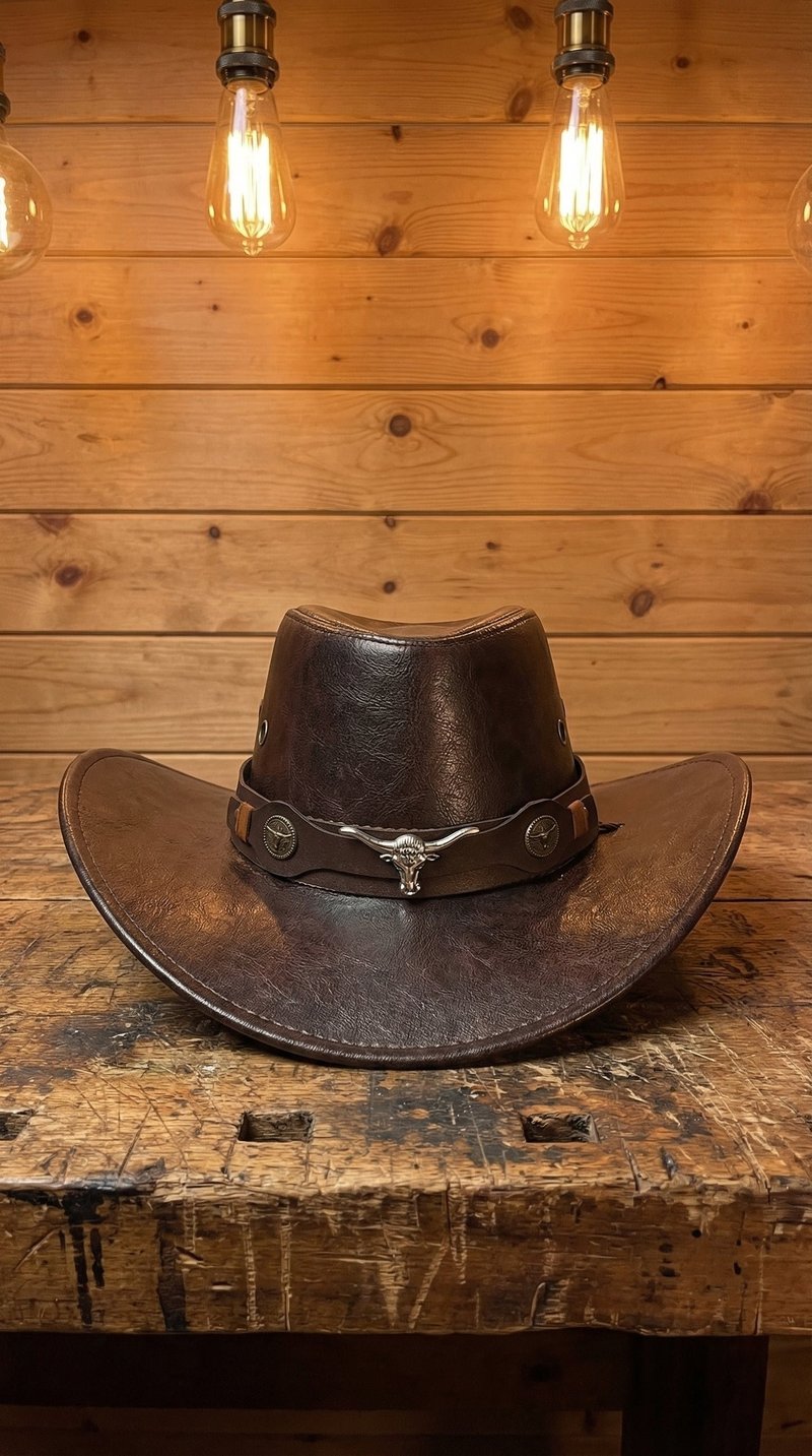 🤠Daisy’s Premium Handcrafted Leather Cattleman Hat –  Authentic Western Outback Style 🤠🌵