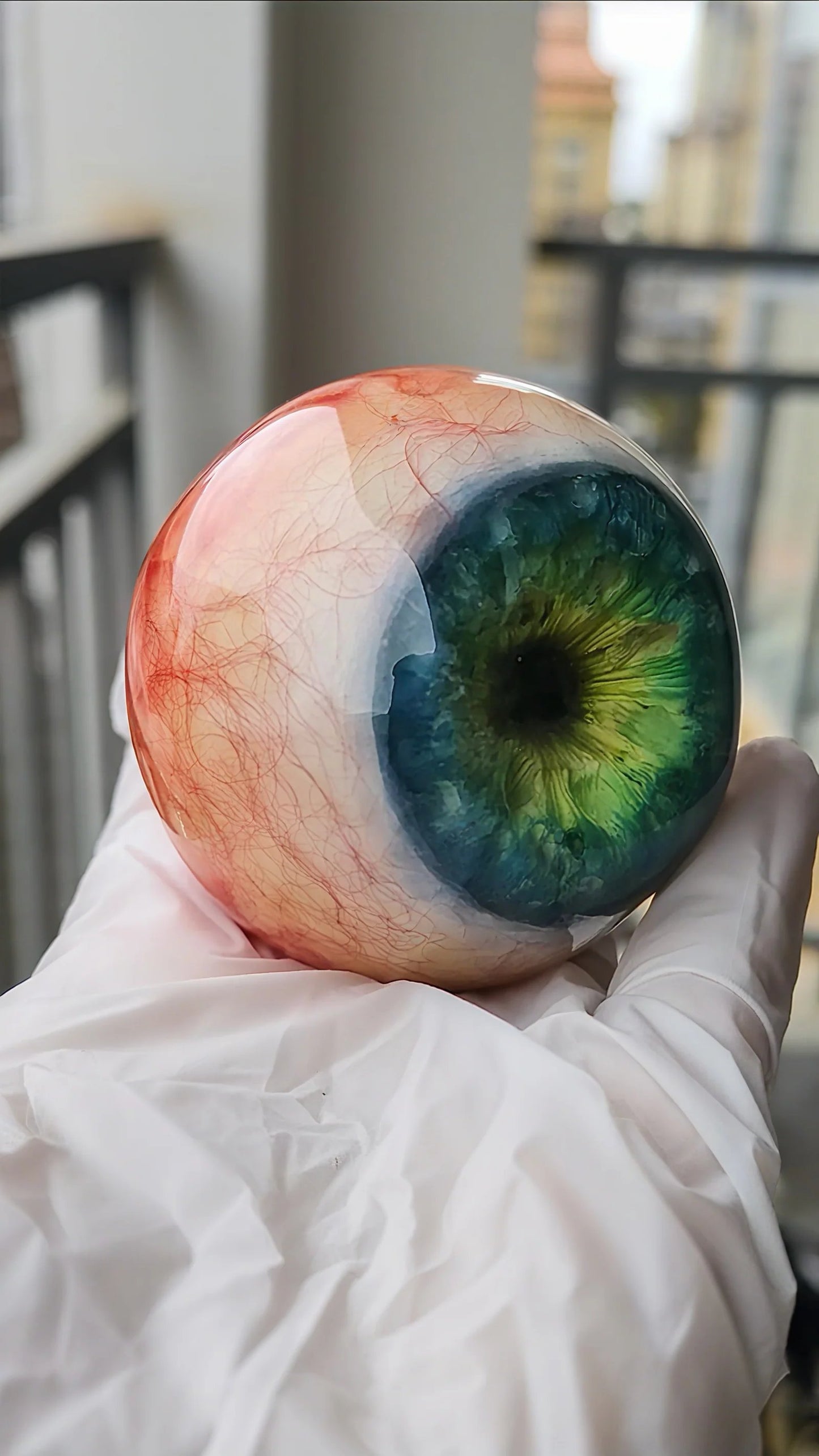 🔥Last Day 60% OFF -Luxury Hyper-Realistic Monster Eye Decor-Handmade Gothic Stained Glass Jewelry👁🖤 Buy 2 Free Shipping