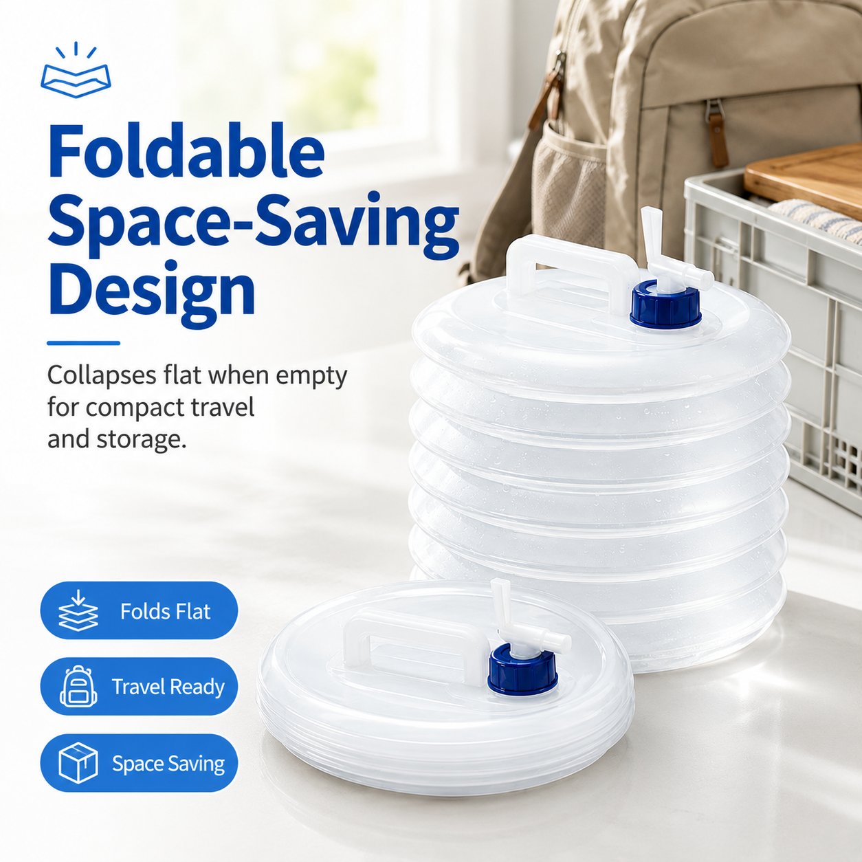 📢📢50% OFF !! ⏰Collapsible Water Container with Spigot