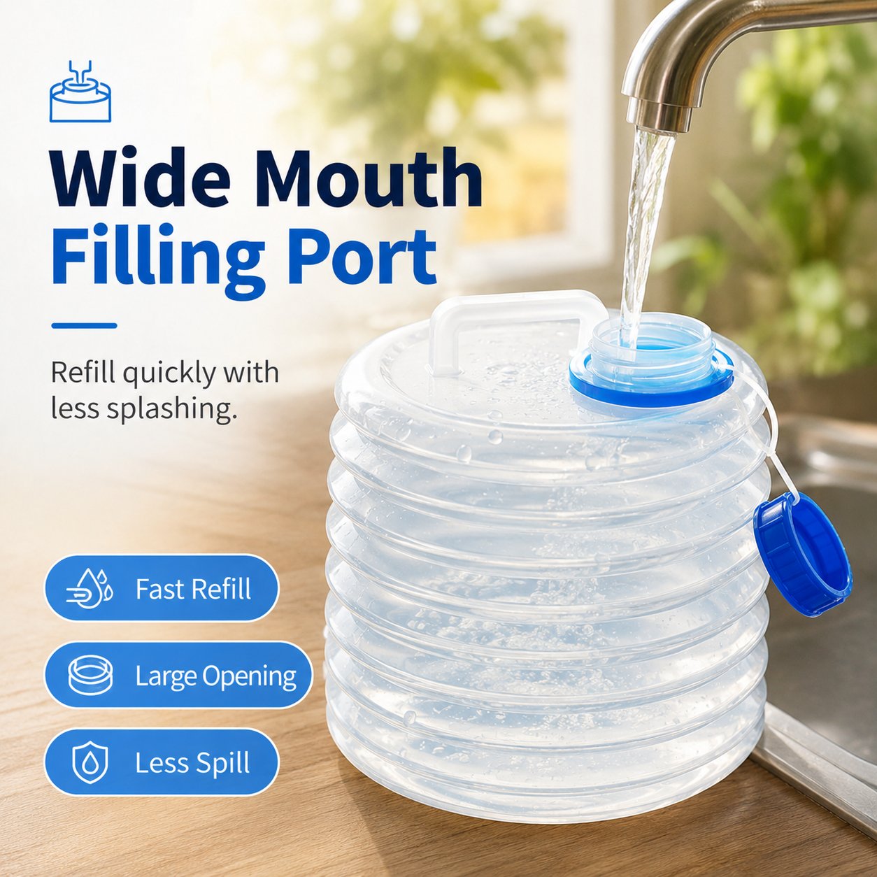 📢📢50% OFF !! ⏰Collapsible Water Container with Spigot