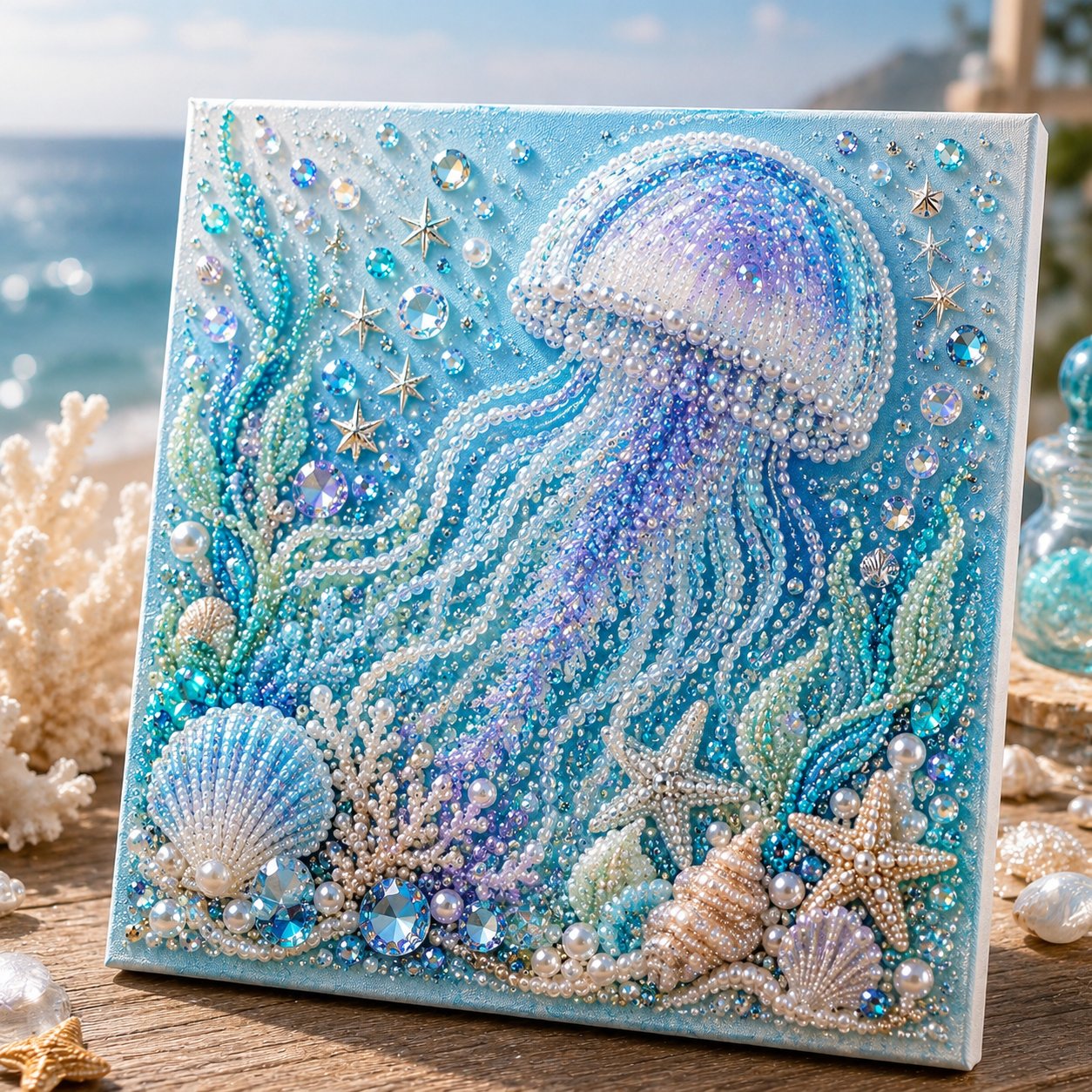🔥Last Day 49% OFF - 🌊✨Ocean Theme Pearl Art DIY Kit(📦Buy 2 Free Shipping)