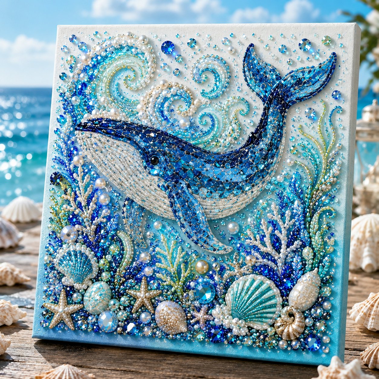 🔥Last Day 49% OFF - 🌊✨Ocean Theme Pearl Art DIY Kit(📦Buy 2 Free Shipping)
